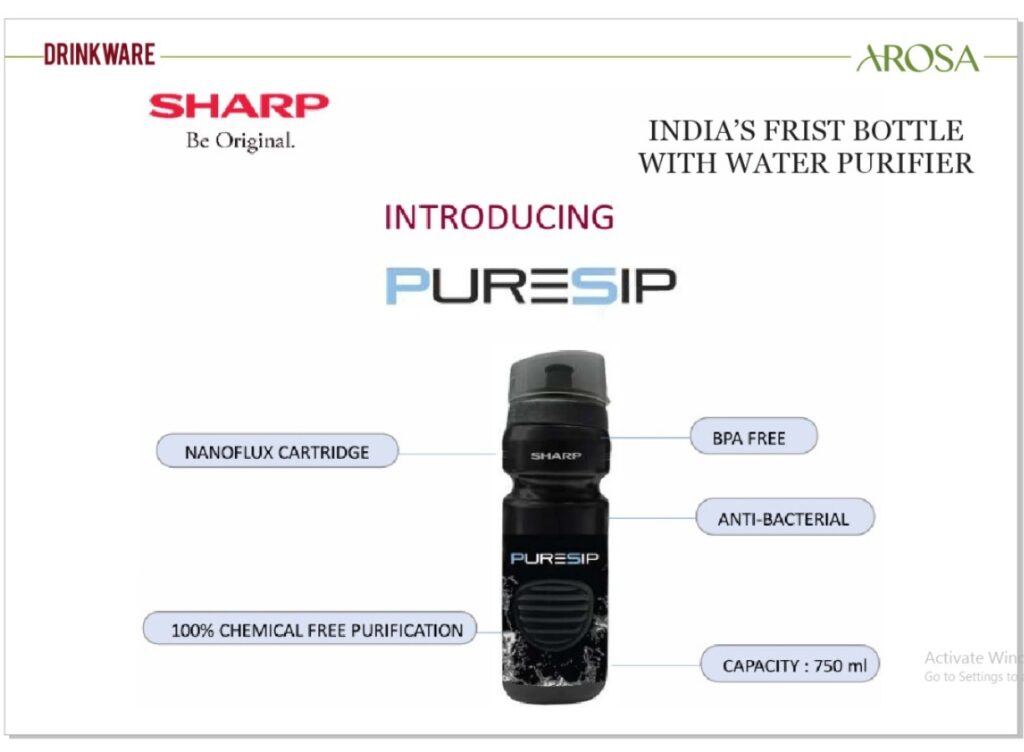 SHARP PURESIP Water Purifier Bottle