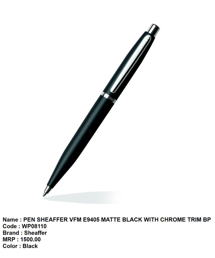 heaffer VFM E9405 Matte Black with Chrome Trim